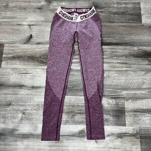 Gymshark Athletic Flex 7/8 Ankle Yoga Pants Marled Pink Women’s Size S